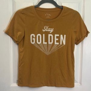 Mustard Yellow “Stay Golden” T-shirt